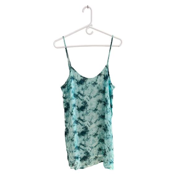 NWT PINK Victoria’s Secret Blue Tie Dye Mini Dress L - Picture 1 of 7